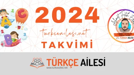 Türkçe Ailesi 2024 Takvimi